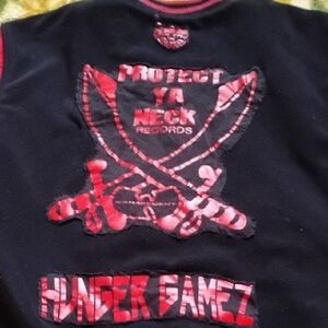 Black and Red Bomber Jacket